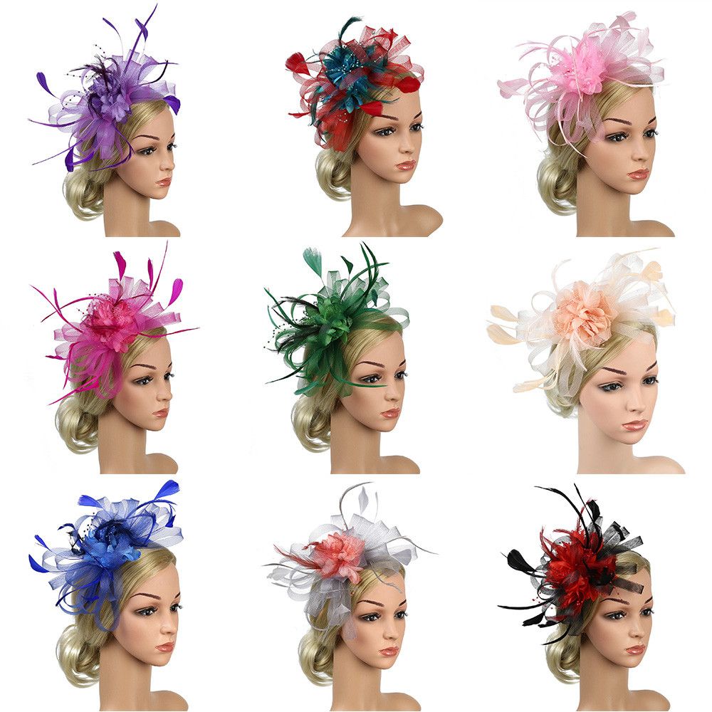 Feather Hair Extension - Donne Royal Races Wedding Bride Hair