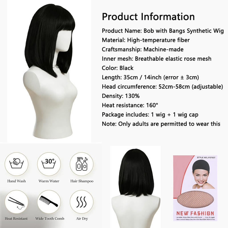 Parrucca Bob Nera Naturale con - Hair Care High End recensione e prezzo