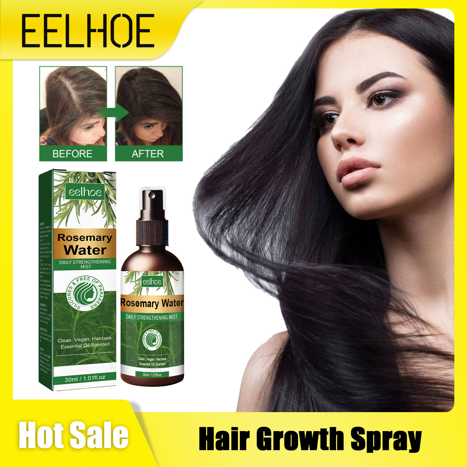Spray al rosmarino per capelli - Hair Care Growth recensione e prezzo